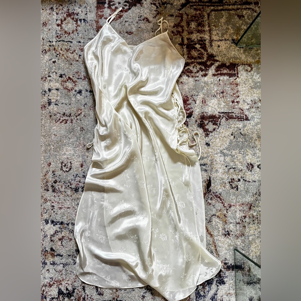 Vintage Open Side Lace-up Negligee - Size XL